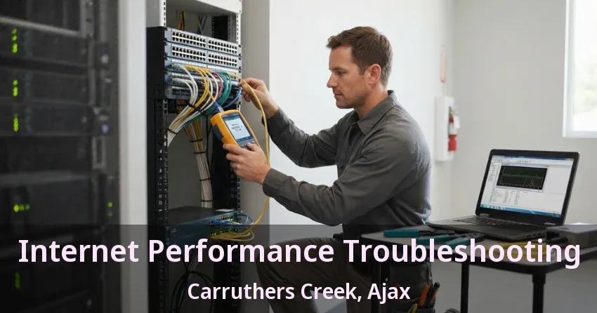 Internet Performance Troubleshooting Carruthers Creek, Ajax - ON