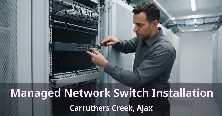 Managed Network Switch Installation Carruthers Creek, Ajax - ON