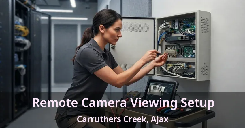 Remote Camera Viewing Setup Carruthers Creek, Ajax - ON